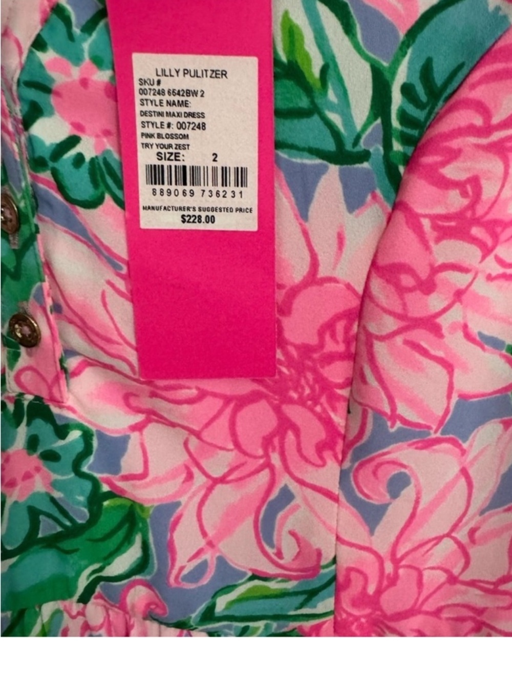 Lilly Pulitzer Destini Tie Waist Maxi Dress
 Size 2 - Picture 8 of 11